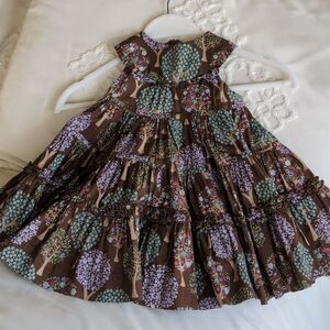 Vintage Baby Gap Sleeveless Tree Dress 6/12 mos